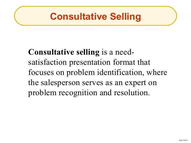 personal selling and sales management sales presentation format