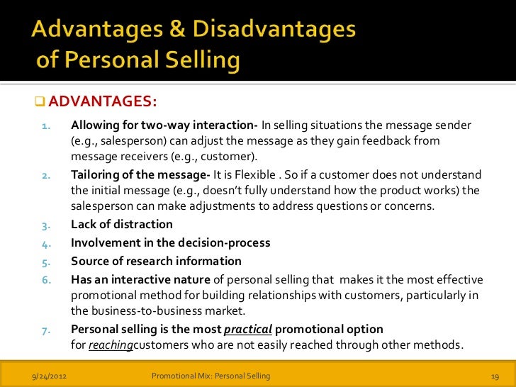 what is personal selling pdf