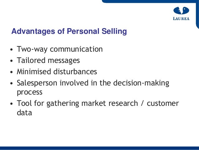What are the disadvantages of personal selling?