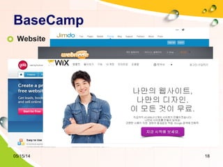 BaseCamp
05/15/14 18
Website
 