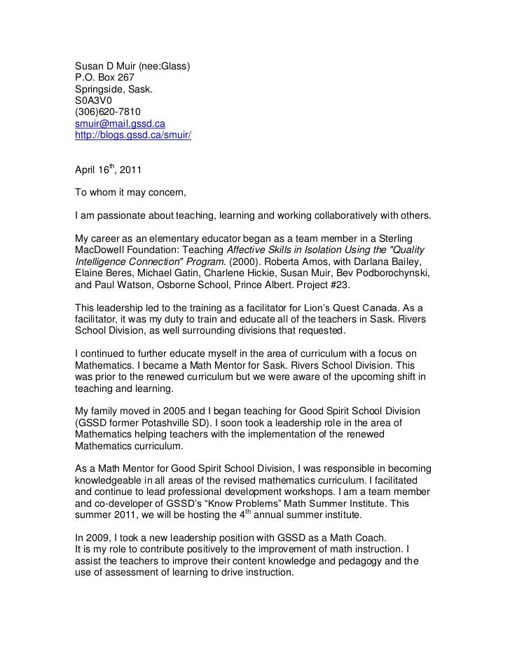 Learning mentor cover letter picture