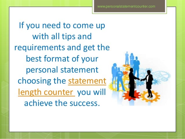 Personal statement word count picture