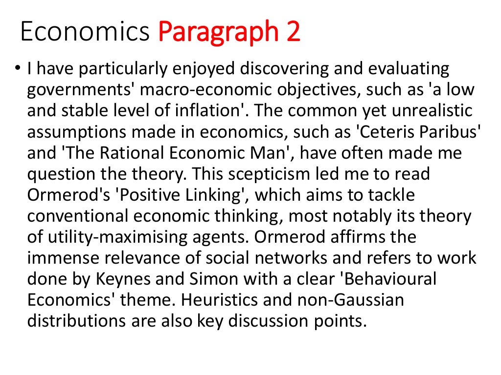 Economics and management personal statement image