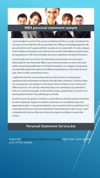 Personal Statement Samples that Guarantee Success | PDF