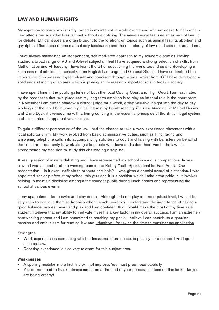 Accounting and finance personal statement