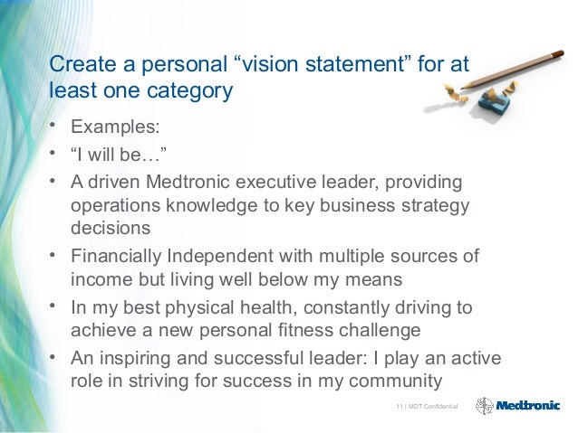 example of personal vision statement