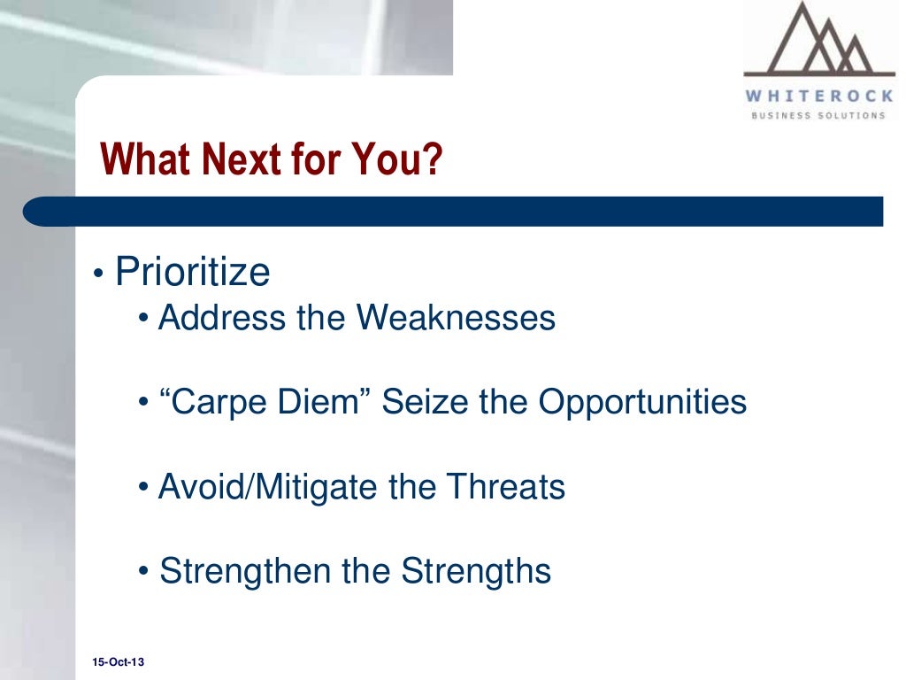 Personal SWOT Analysis - A good tool for assessing employees