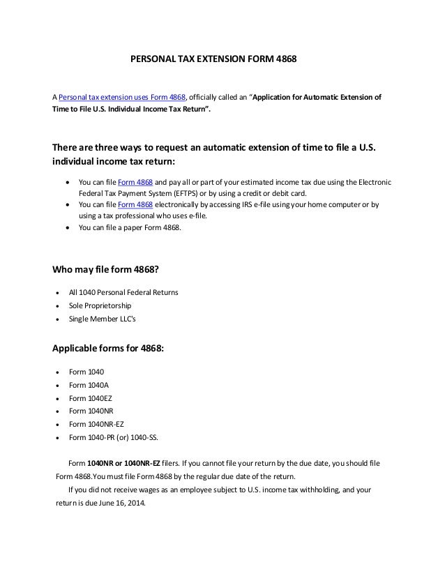 personal tax extension form 4868 1 638 jpg cb 1396935883 1040pr form