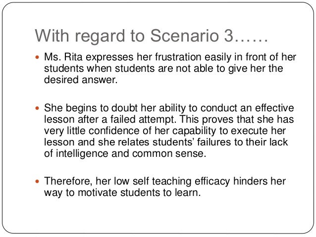 Personal teaching efficacy and maslow's