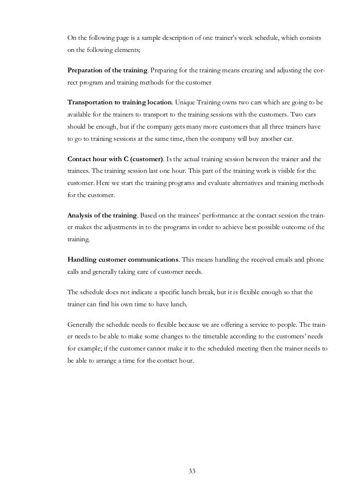 personal training business plan personal trainer business plan template