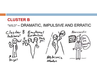 Cluster B Examples Cluster B Personalty disorders | PPTX