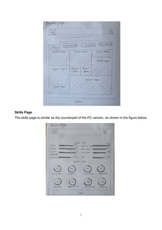 7	
	
Skills Page
The skills page is similar as the counterpart of the PC version, as shown in the figure below.
	 	
 