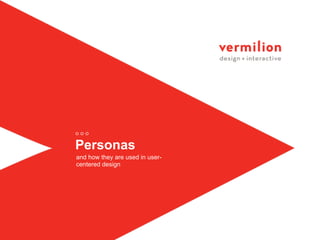 Personas
and how they are used in user-
centered design
 