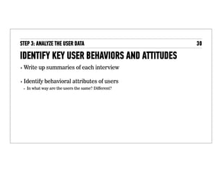 3. ANALYZE THE DATA
Synthesizing What You’ve Learned
 