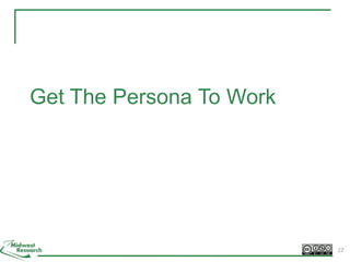 Get The Persona To Work
22
 