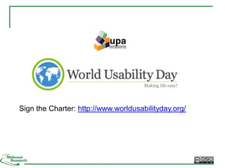 Sign the Charter: http://www.worldusabilityday.org/
 