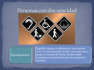 Personas con discapacidad 