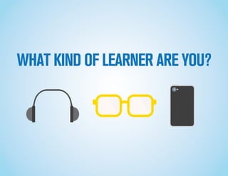WHAT KIND OF LEARNER ARE YOU?
 