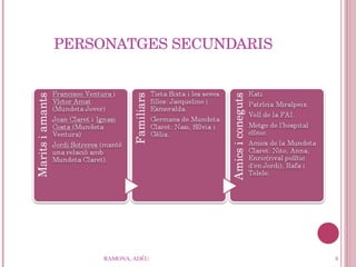 PERSONATGES SECUNDARIS RAMONA, ADÉU 