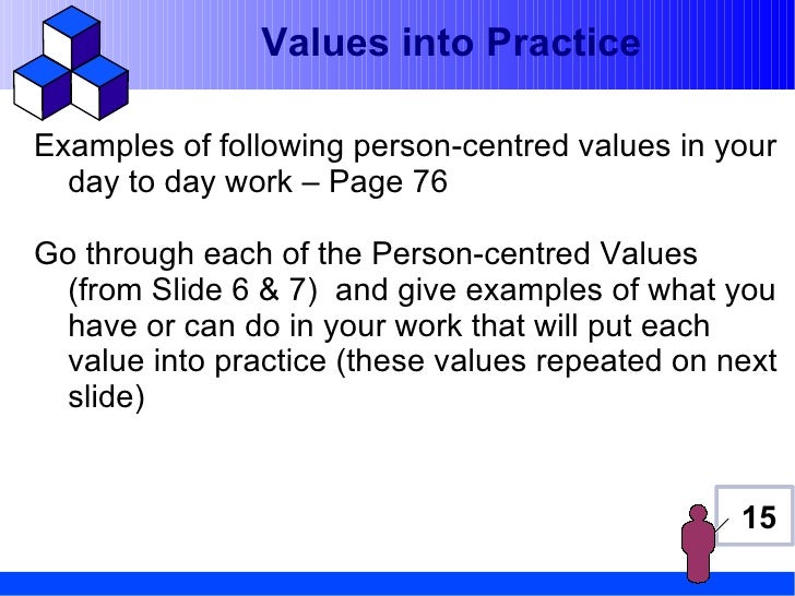 What Does Person Centred Values Mean