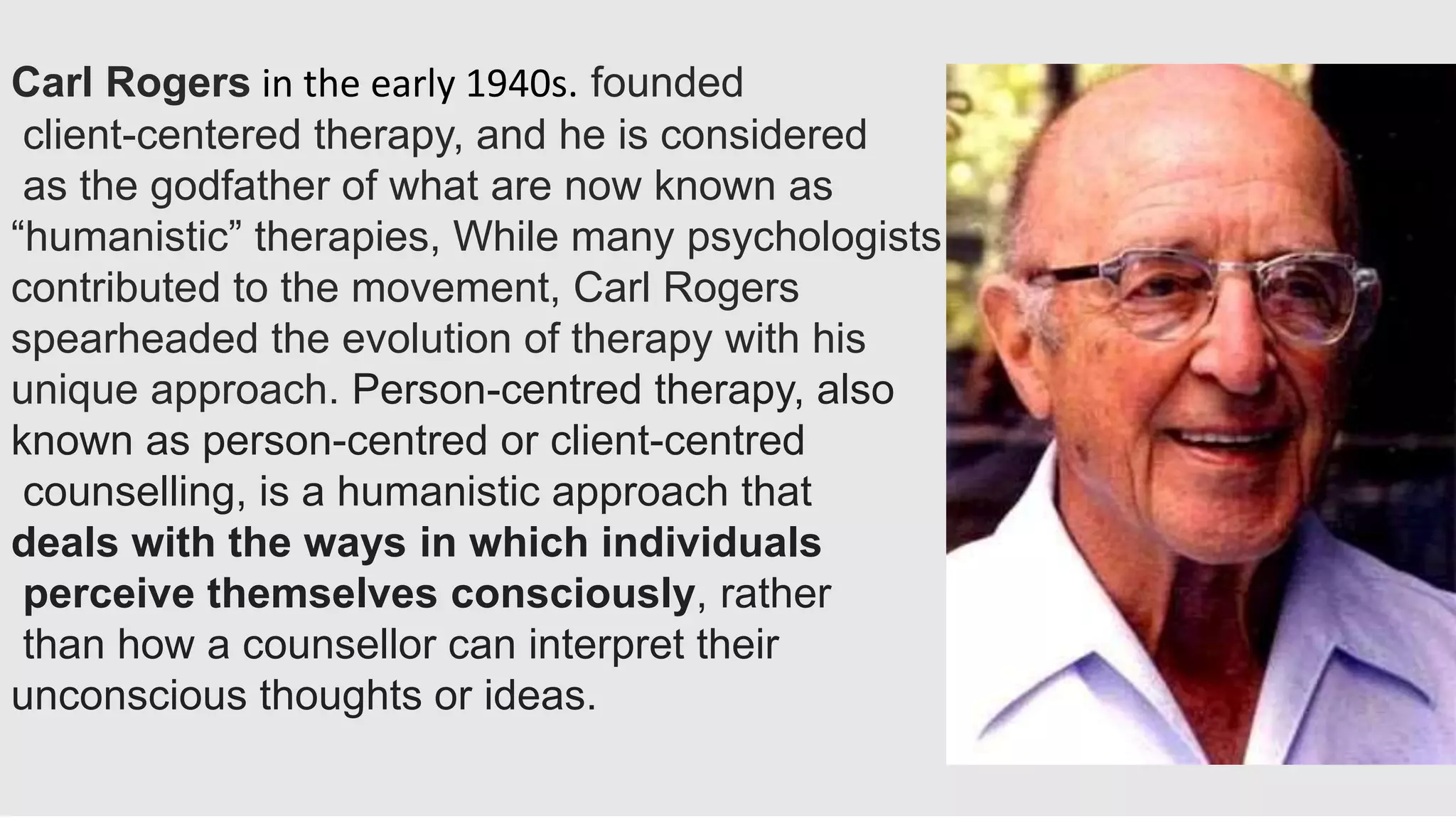 Person Centred Therapy presentation
