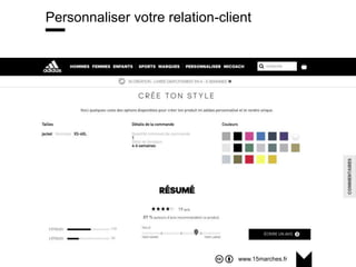 www.15marches.fr
Personnaliser votre relation-client
 