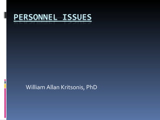 William Allan Kritsonis, PhD 