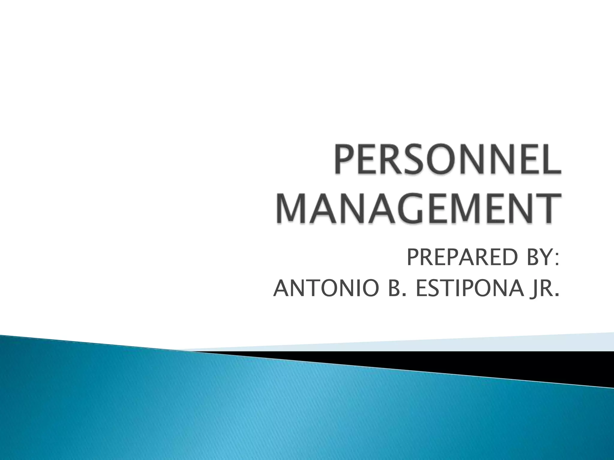 Personnel Management