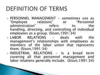 Personnel Management