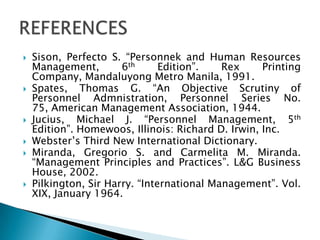 Personnel Management