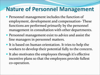 Personnel Management