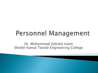 Dr. Mohammad Zahidul Islam
Sheikh Kamal Textile Engineering College
 