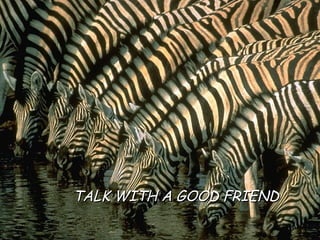 TALK WITH A GOOD FRIEND 