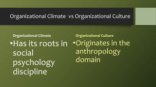 the concept of organizational culture has its roots in