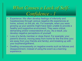Negative Personal Experiences Examples Personality Development Lecture | PPTX