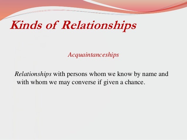 Person To Person Relationship In Context