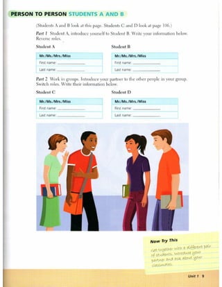 Person to person starter student's book | PDF