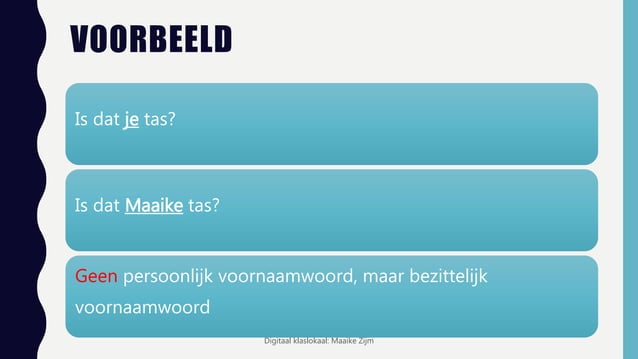 Persoonlijk voornaamwoord | PPT