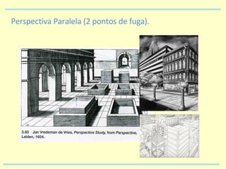Perspectiva Paralela (2 pontos de fuga). 