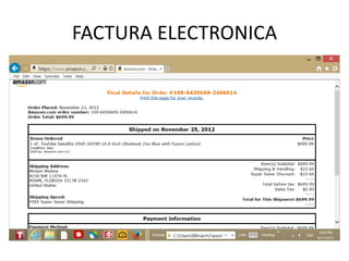 FACTURA ELECTRONICA
 