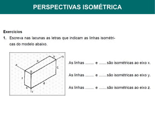 PERSPECTIVAS ISOMÉTRICA
     PERSPECTIVAS
 