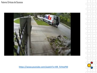 https://www.youtube.com/watch?v=RR_firhtoPM
Fatores Críticos de Sucesso
 