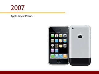Apple lança iPhone. 2007 
