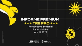 Perspectiva Semanal
Renta Variable
Abr 11 2022
 