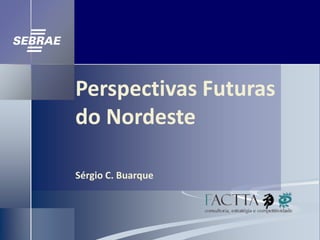 Perspectivas Futuras
do Nordeste

Sérgio C. Buarque
 