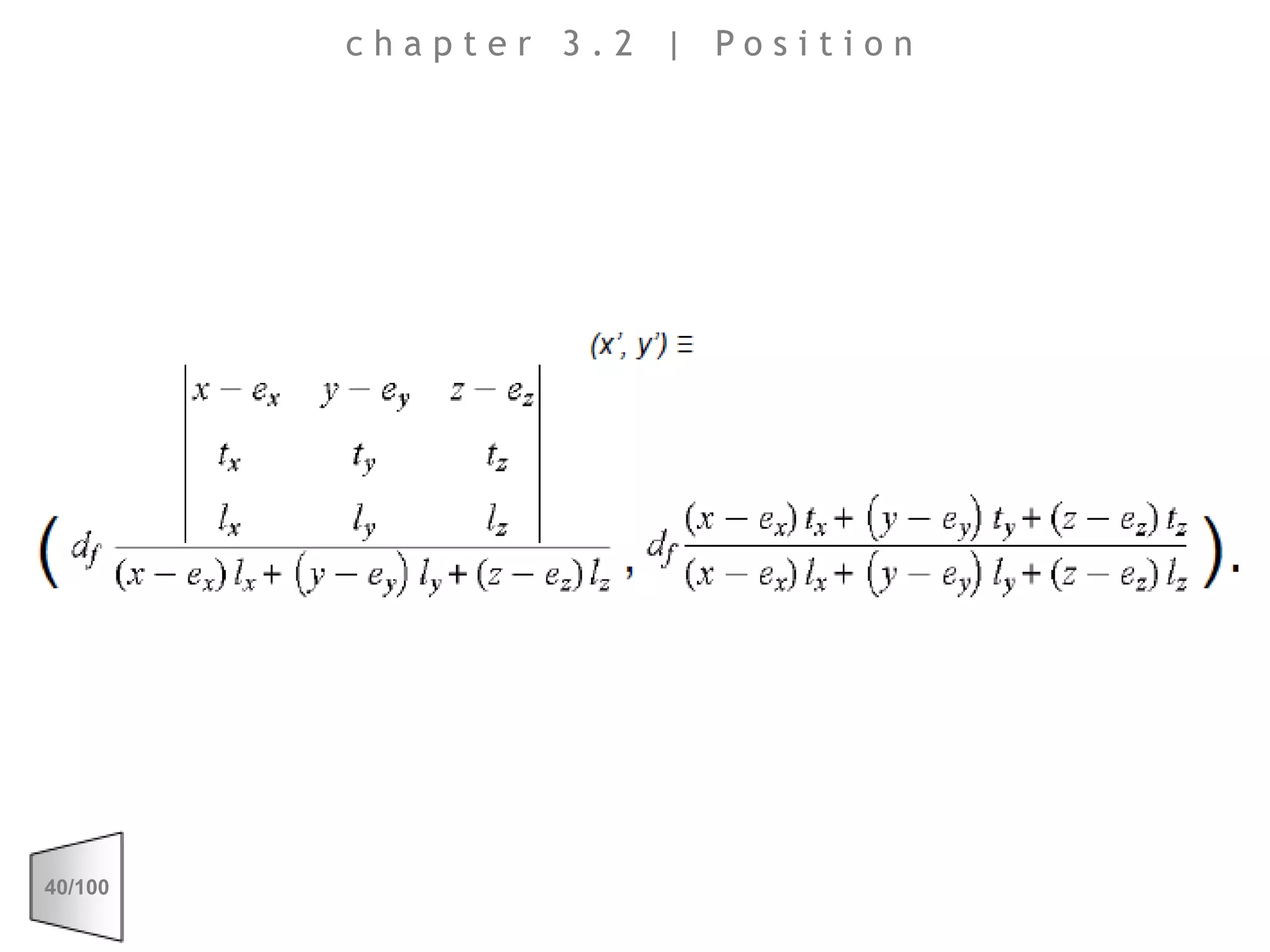 chapter 3.2 | Position