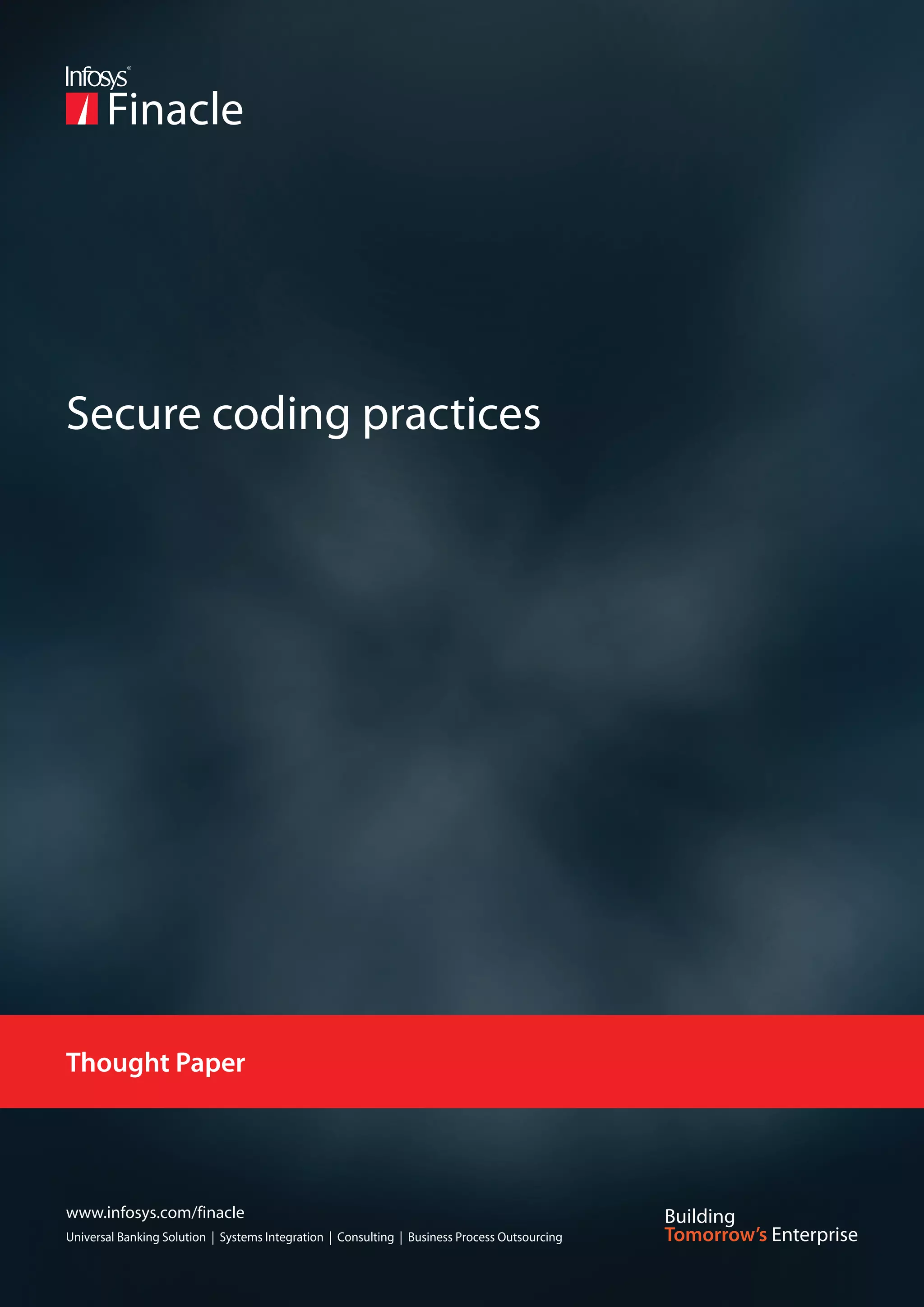 Finacle - Secure Coding Practices | PDF