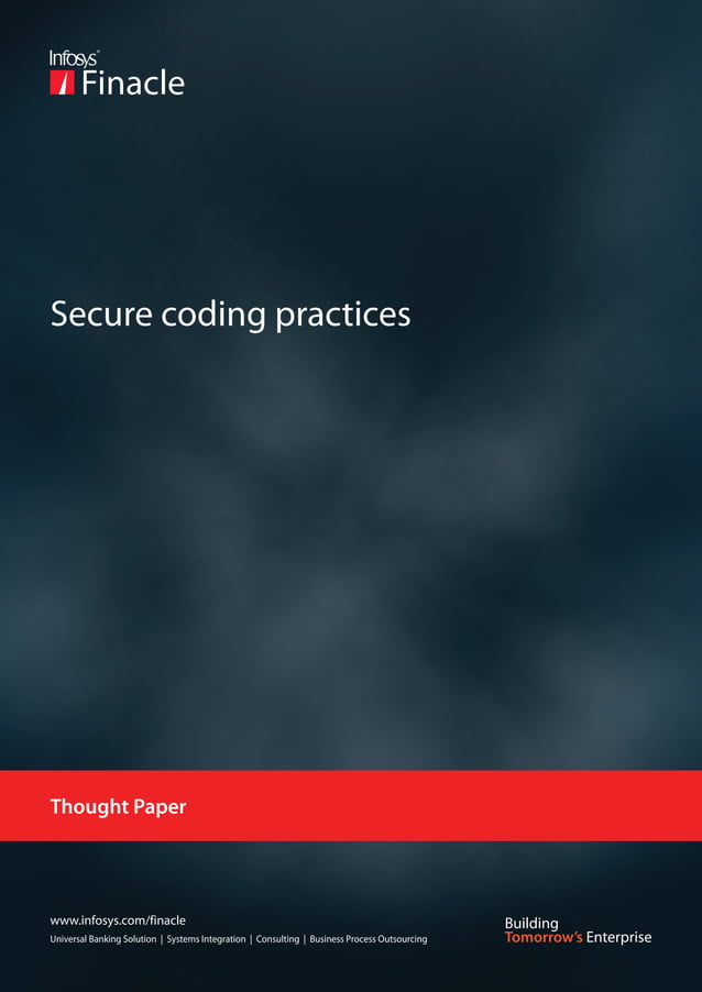 Finacle - Secure Coding Practices | PDF
