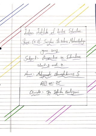 Perspective in Education