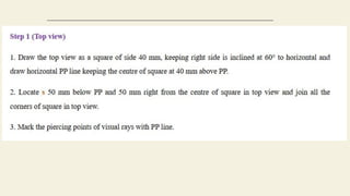 PERSPECTIVE PROJECTION - ENGINEERING GRAPHICS | PDF